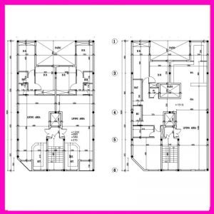 Architectural plan 20*12 north