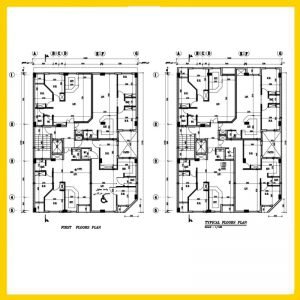 Architectural plan 21*16 south