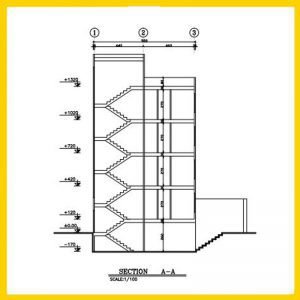 Architectural plan 5.5 x 9 south - Image 3