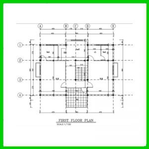 Map of a 230-meter duplex villa + structure