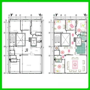Architectural plan 21*14 South