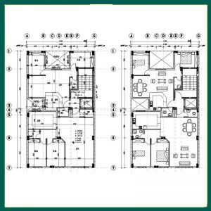 Architectural plan 20*12 north