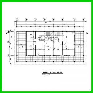 Map of a 300-meter 2-unit duplex villa with structures - Image 2
