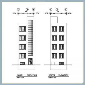 Architectural plan 5.5 x 9 south - Image 4