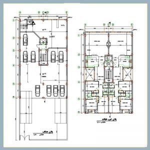 Architectural plan 25x15 south