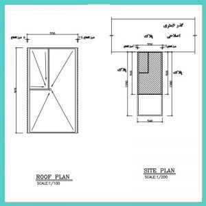 Architectural plan 5.5 x 9 south - Image 5