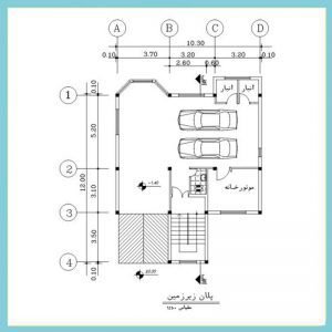 Map of a 200-meter two-story villa + basement parking - Image 2