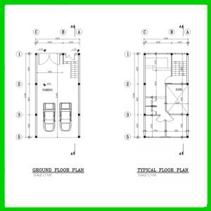 Architectural plan 6*11 south