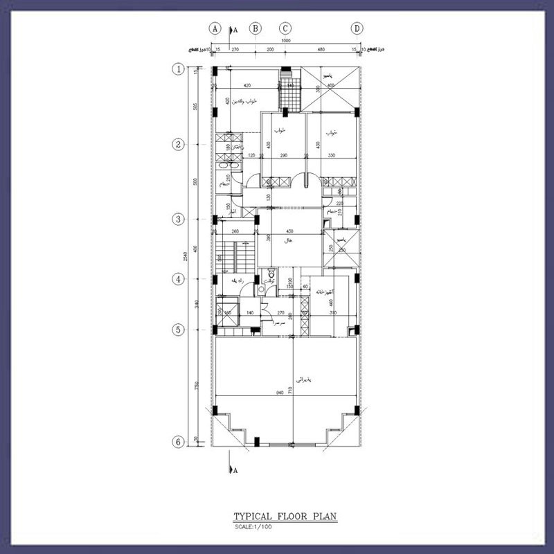 Architectural map 26*10 North