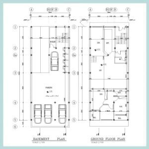 Architectural plan 8*19 South - Image 3