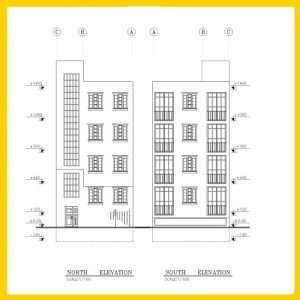 Architectural plan 8*19 South - Image 2