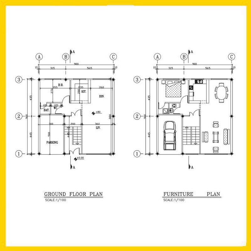 South 9x9 architectural map