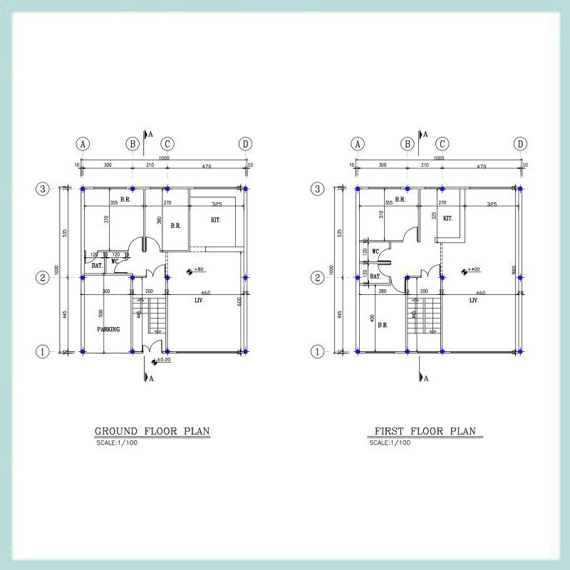 South 10x10 architectural map