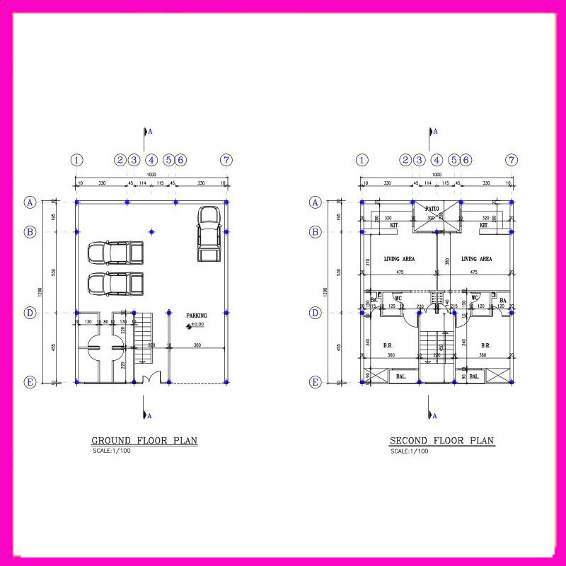 Architectural plan 9*12 North