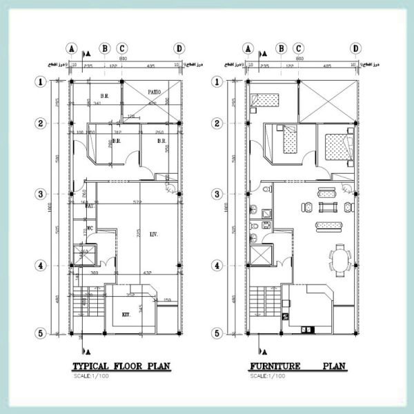 Architectural map 18x8 North