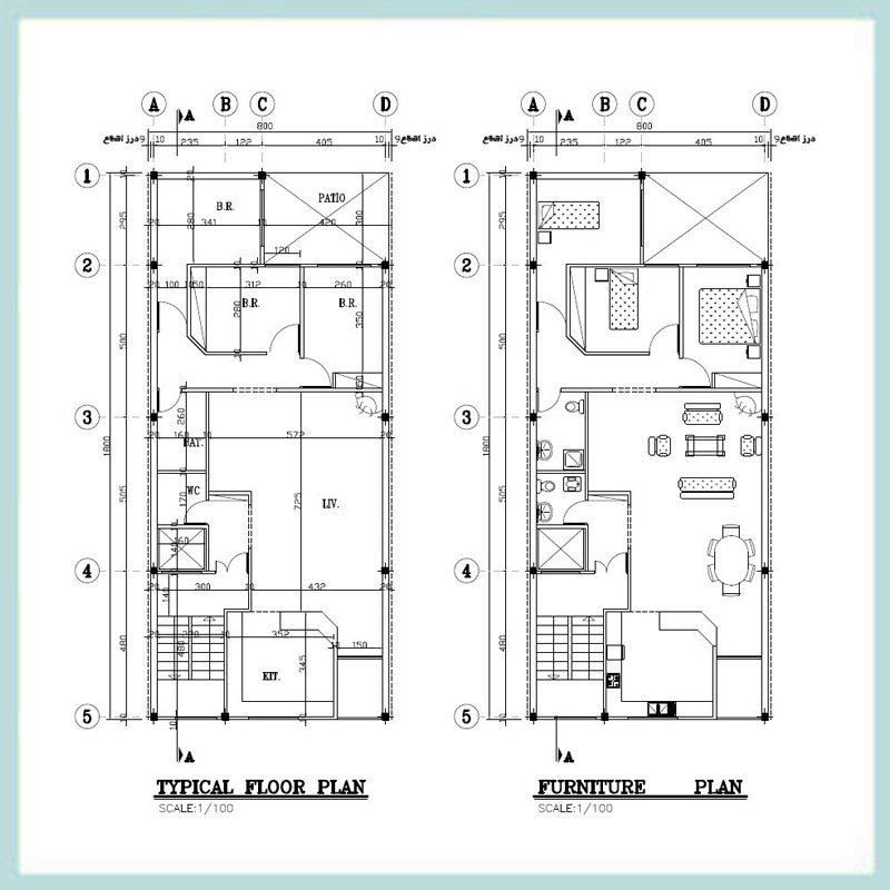 Architectural map 18x8 North