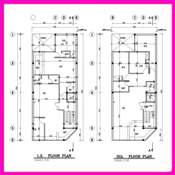 Architectural map 18x8 North