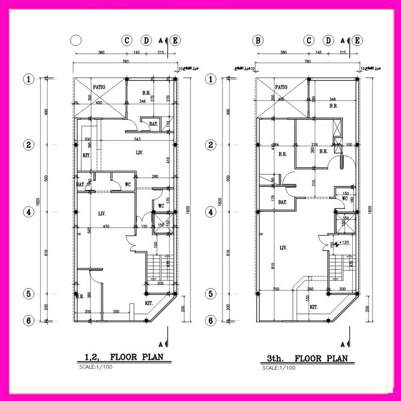 Architectural map 18x8 North
