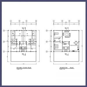 Architectural map 10x12 South