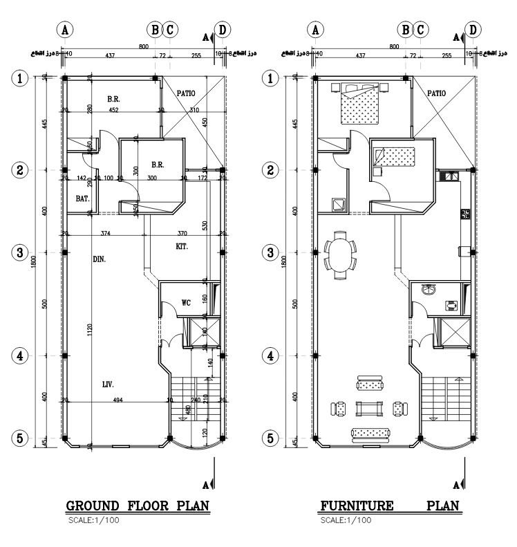 Architectural map 18x8 North