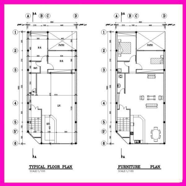 Architectural map 18x8 North