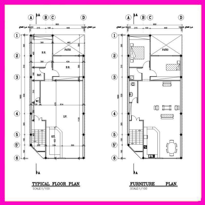 Architectural map 18x8 North