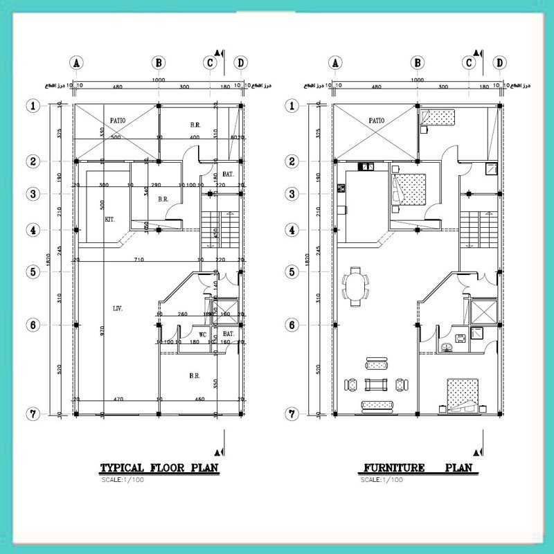 Architectural map 18*10 North