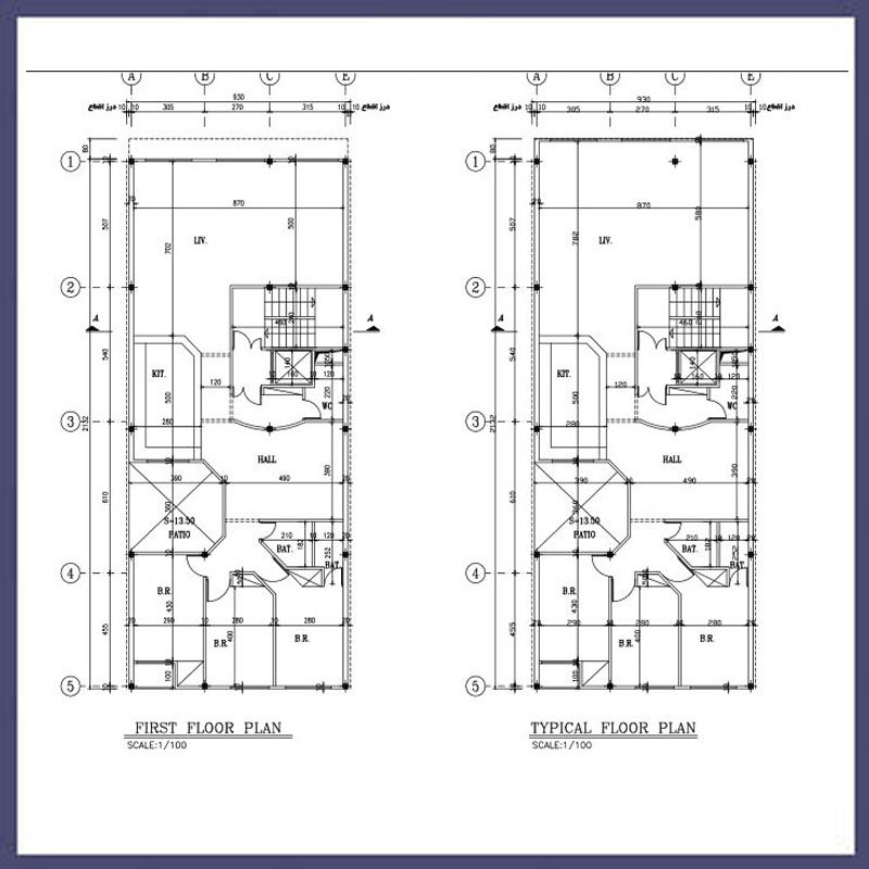 Architectural map 21*9 South