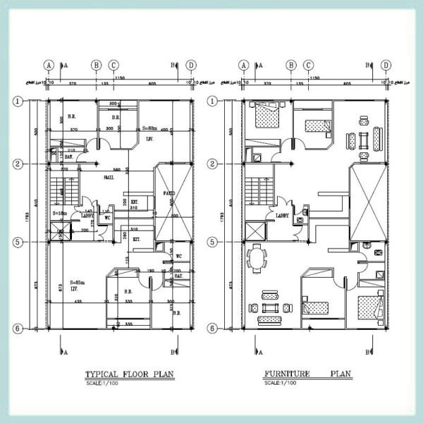 Architectural map 20*10 South
