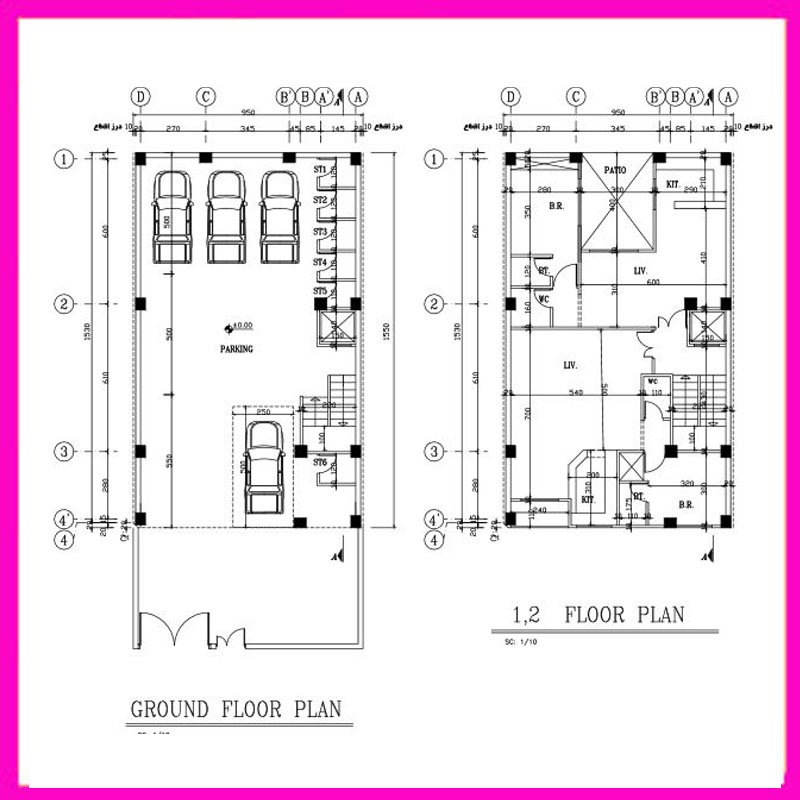 Architectural map 15*9 North