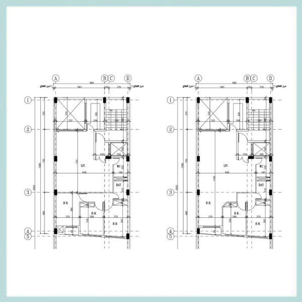 Architectural plan 9*16 north