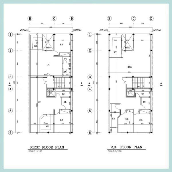 Architectural map 18x8 North