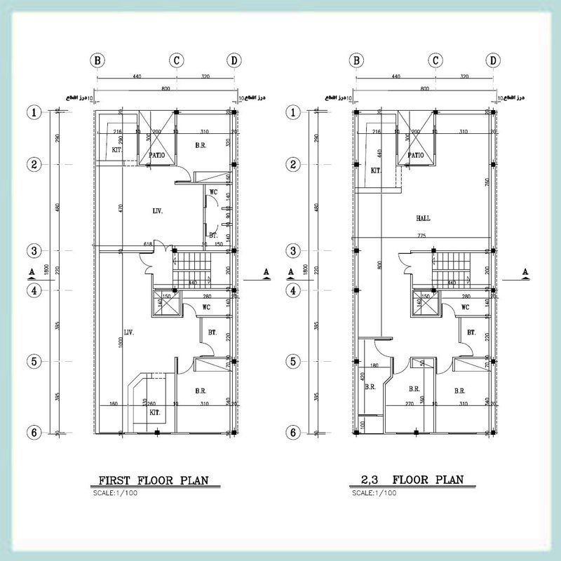 Architectural map 18x8 North