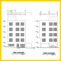 Architectural plan 10x10, two north-west corners - Image 2