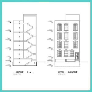 Architectural map 18x8 North - Image 2