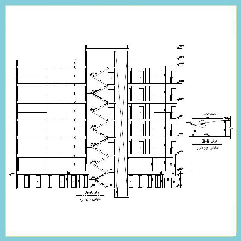 Architectural plan 26*12 South