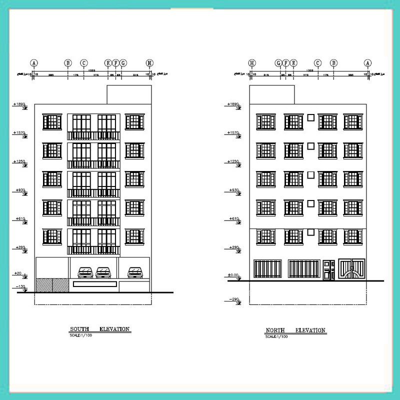 Architectural map 20*13.33 South