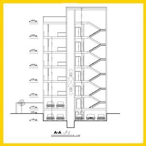 Architectural map 14*16 South - Image 2