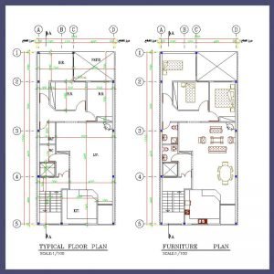 Architectural map 18x8 North
