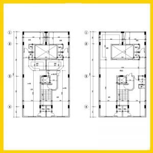 Architectural plan 20*11 north