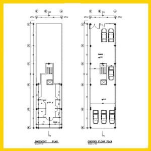 Architectural plan 30*7.5 South - Image 4