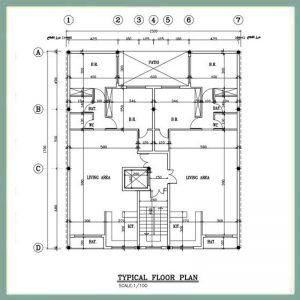 Architectural plan 16 x 15 north