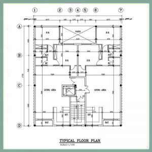 Architectural plan 16 x 15 north