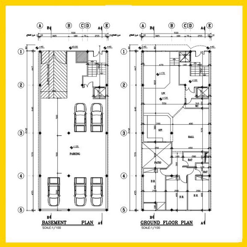 Architectural plan 9*21 south