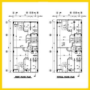 Architectural plan 20*10 south
