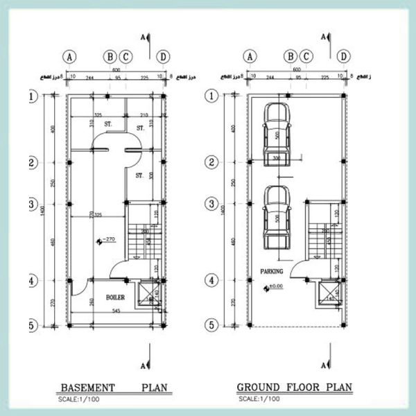 Architectural plan 6*14 north