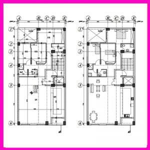Architectural plan 20*10 north