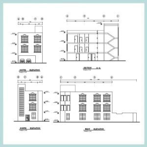 Architectural plan 17*8 south-west - Image 2