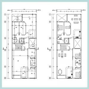 Architectural plan 26*10 north