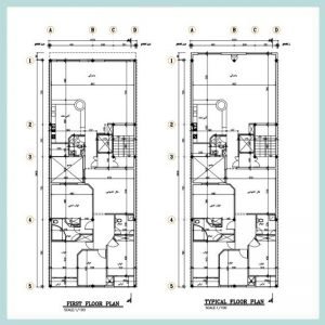Architectural plan 26*10 south
